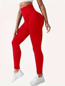 Leggings de Yoga con Cintura Elástica, Nuevo Diseño, Leggings para Mujer con Control de Abdomen, Leggings Sin Costuras para Gimnasio, Deporte, Fitness y Yoga - Product Image 4