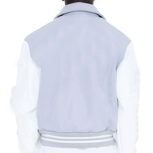 แจ็กเก็ตเบสบอลสำหรับผู้ชายเสื้อแจ็กเก็ตกันหนาวแบบลำลองปกตั้งมีหลายสี - Product Image 5