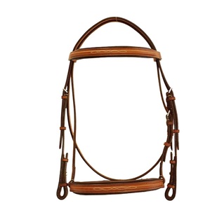 Brida de punto de lujo acolchada elevada con corona acolchada Brida de filete Los mejores proveedores de diseño ajustables puros PACIENTE - Product Image 1