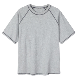 Clothes Men Oversized 100% Cotton T-Shirt For Men Printed 300gsm Loose Fit Plain Drop Shoulder American Sleeve Men's T-Shirts - Product Image 3