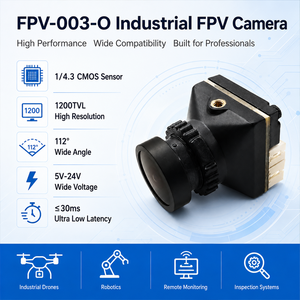 Cámara FPV 003 O para Drones, 1200TVL CMOS, Baja Iluminación, Baja Latencia, WDR, Gran Angular, 5V 24V, para Imágenes Aéreas - Product Image 2