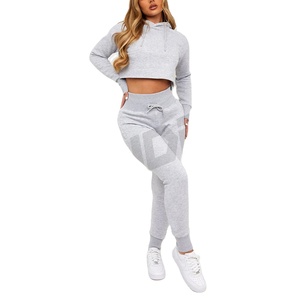 Sudadera con capucha recortada Core con cintura elástica Sudadera informal ligera y cómoda para uso diario y estilo de vida - Product Image 1
