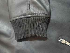 Blouson aviateur en cuir de mouton 2024 pour hommes avec capuche fermeture à glissière respirant matelassé doublure noire High Street Plain Dye-OEM - Product Image 5