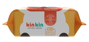 Kinkin 100-piece Baby Wet Wipes Chlorhexidine Antibacterial Protection Non-Woven Baby Wet Tissue Alcohol-Free OEM ODM Wholesale - Product Image 4