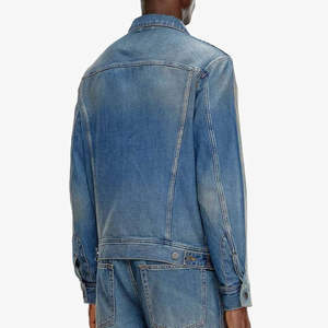 Pure Branded Vintage Casual Trucker Denim Jacket Winter Season Regular Western Style with Button Decoration Lined Jacket - Product Image 4