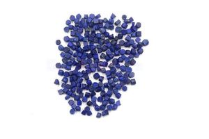50ชิ้น Lapis Lazuli ธรรมชาติอัญมณีหยาบ2-4มม. อัญมณีสีฟ้าสดใสแบบไม่ผ่านการบำบัดสำหรับเครื่องประดับอัญมณีหลวม
