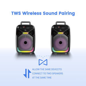 HOME DIGITALOME 20W <b>Wireless</b> Speaker with <b>Microphone</b> SPA-127 <b>Bluetooth</b> RGB LED Lighting Battery Powered for Home & Spa Use - Product Image 6