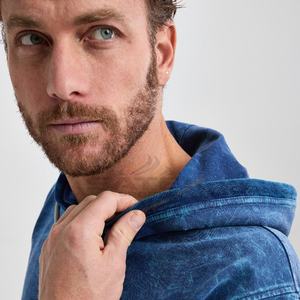 Sweats à capuche personnalisables délavés à l'acide, hiver, 2 pièces, design futuriste, lignes audacieuses, style polyester/coton polaire brodé, délavé à la pierre - Product Image 6