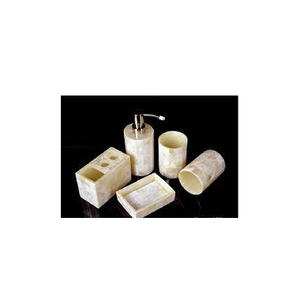 Meilleur look Salle De Bain De Résine Ensemble de 5 brosse à dents titulaire distributeur de savon savon boîte en résine miroir salle de bains sur mesure ensemble Pas Cher prix - Product Image 4