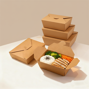 SenAng05 Disposable Leakproof Kraft Paper Custom Shape Takeaway Boxes for Fast Food Sushi &amp; Pet Food Packaging - Product Image 2