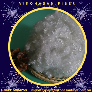 Vikohasan GRS haute qualité 3D64HCS creux conjugué Polyester fibre discontinue 15D oreiller filature recyclé matériau de remplissage 3D - Product Image 3