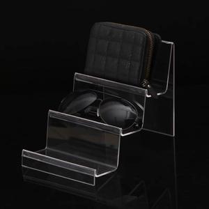 Soporte elevador de acrílico moderno para billetera de teléfono y gafas de sol Organizador de exhibición multifuncional para uso minorista y doméstico - Product Image 2