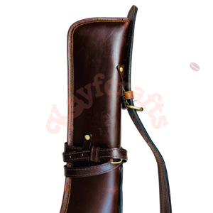 ซองปืนหนังแท้ฟูลเกรนขนาด 34 นิ้ว ดีไซน์วินเทจแบบเรียบง่าย พร้อมระบบก้านโยกและบุภายในเพื่อการป้องกัน - Product Image 4