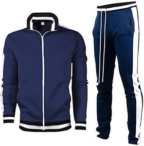 Survêtement confortable pour hommes Full Zip Warm Jogging Sweat Suits 100% Polyester Léger - Product Image 3