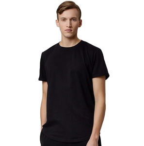 T-shirts à manches courtes pour hommes, col rond, coupe régulière, couleur unie, respirants, personnalisables, 100% coton - Product Image 6