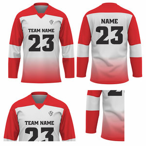 Concevez votre propre logo maillot de hockey sur glace maillot de hockey sur glace de haute qualité 100% polyester respirant fabriqué au Pakistan prix bon marché - Product Image 5