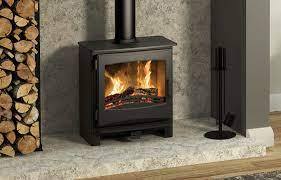 Cheminée autoportante en fonte au design moderne Poêle à granulés de bois avec télécommande Produit promotionnel - Product Image 6