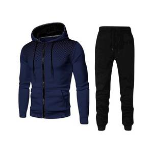Tenue de jogging en coton et polyester pour hommes, ensemble de survêtements de gymnastique au prix de gros - Product Image 6