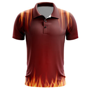 All Print Summer Fashion Elastic Short Sleeve Men's for Polo T-Shirt Casual Breathable Quick Dry Jersey Material Casual Golf Jer - Product Image 2