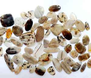 Natural Montana Agate Cabochon Loose Gemstone for Jewelry Making - Product Image 2