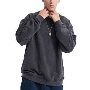 Sweat-shirt en molleton d'hiver à col rond, coupe classique, en coton épais, avec logo personnalisé, fabrication sur mesure, haute qualité, OEM - Product Image 1