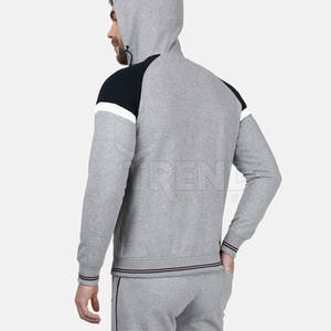 Ensembles de survêtements d'hiver XXL pour hommes de qualité supérieure, en molleton respirant 100 % coton, dernier design, impression de logo personnalisée, prix bas - Product Image 2
