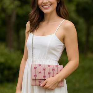 Amore Beaded <b>Clutch</b>, Romantic Beaded <b>Bag</b>, Love Purse, Aesthetic <b>Pink</b> <b>Clutch</b>, Elegant Valentine <b>Bags</b>, Cute Date Night Purseft - Product Image 3