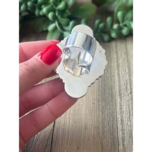 Southwest <b>Onyx</b> <b>Signet</b> <b>Ring</b> Sterling Silver Adjustable Rose Gold or Rhodium Plated - Product Image 5