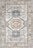 Tapis Adiva 20 pieds en polyester tissé jacquard, géométrique uni, à poils ras, lavable, avec envers antidérapant en caoutchouc, fabriqué à Gaziantep
