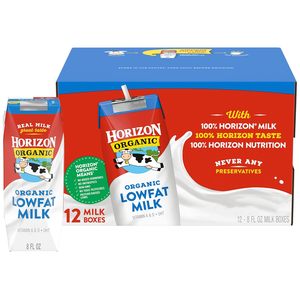 Horizon Organic <b>Shelf</b> Stable 1% Lowfat Milk <b>Boxes</b>, Pack of 12 - Product Image 1