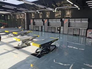 Elevador de Tijera para Coche de Altura Completa 3500 kg Empotrado Hidráulico con Capacidad de Elevación de 3.5T - Product Image 6