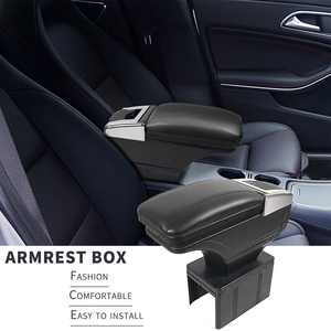 กล่องเก็บของคอนโซลกลางหน้ารถ Teamcar สีดำ แบบยูนิเวอร์แซล 1 ช่องสำหรับใส่ขวดและที่เขี่ยบุหรี่ รุ่น TC30-291006 - Product Image 1