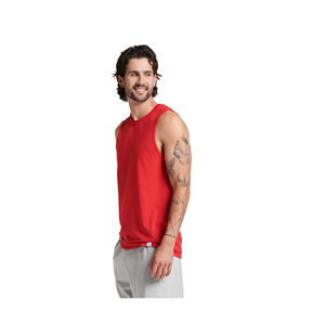Camiseta sin mangas para hombre hecha a medida al por mayor, Camiseta clásica informal sin mangas de algodón, camiseta sin mangas para correr para hombre, camiseta ligera para hombre - Product Image 3