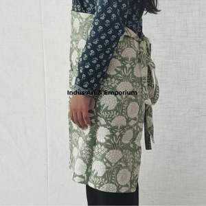 Solid Cotton Linen <b>Kitchen</b> <b>Apron</b> High Quality 100% Linen Long <b>Apron</b> for Cooking - Product Image 6