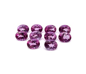 Lote de piedras preciosas sueltas de corte ovalado de topacio Rosa recubierto Natural 5*7-8*10mm piedras preciosas rosas de tamaño mixto para anillos de joyería y colgantes - Product Image 4