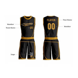 Ensemble d'uniformes de basket-ball de qualité supérieure pour hommes nouveau style vente chaude logo imprimé vêtements respirants option grande taille disponible - Product Image 4