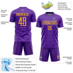 Uniformes de fútbol creados para atletas serios con protección contra la humedad, ropa transpirable, estructura auténtica y comodidad duradera - Product Image 2