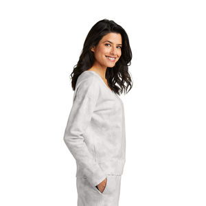 Sudadera con logotipo personalizado para mujer, jersey de manga larga de invierno con tinte de corbata, sudadera acogedora de tela polar para uso diario - Product Image 4