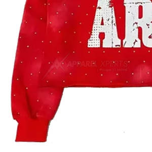 Sudaderas con capucha Sunfade hechas a medida con diamantes de imitación Pakistán Fabricante Oem Service Sudaderas con capucha Sunfade con diamantes de imitación - Product Image 5