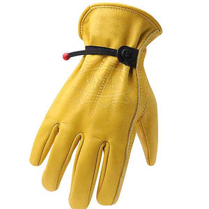 Gants de conducteur antidérapants de haute qualité en cuir de sécurité avec logo personnalisé pour la vente en gros de gants de conducteur en plein air - Product Image 1