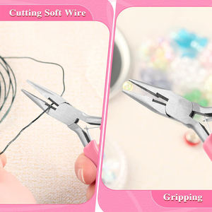 Alicates de Punta larga de 5 pulgadas de acero inoxidable duradero, cortador de alambre, fabricación de joyas, herramienta de reparación de abalorios artesanales DIY, venta al por mayor INTENSA - Product Image 5