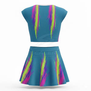 ชุดยูนิฟอร์มเชียร์ลีดเดอร์คุณภาพสูงสำหรับการแข่งขัน ออกแบบมาเพื่อความมั่นใจในการแสดงผลงานและการฝึกซ้อมในร่ม - Product Image 2