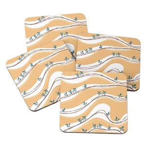 Eco Friendly Wooden coaster for Home Customized Design Kitchen Wooden coaster Pads for Wholesale <b>square</b> Shape - Product Image 1