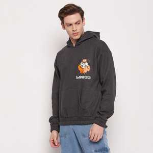 Charcoal Loser Graphic Hoodie | 350gsm alta calidad 100% algodón y hombro caído | Producto a granel puño acanalado y cuello con capucha Unisex - Product Image 1
