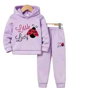 Conjunto Deportivo Informal de Invierno de 2 Piezas para Niña, de Algodón de Alta Calidad - Product Image 5