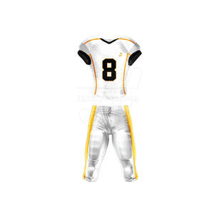 เครื่องแบบ100% ฟุตบอลอเมริกันทำจากโพลีเอสเตอร์ระบายอากาศได้ดีน้ำหนักเบาสีตามสั่งรูปแบบตัวเลขไม่ซ้ำใคร - Product Image 1