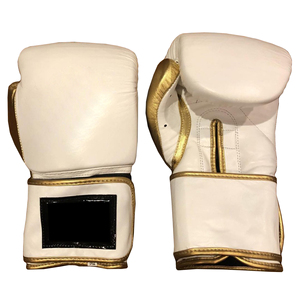 Gants de boxe de finition de qualité 18 oz Gants en fibre de cuir de vachette Fabrication de gants spéciaux - Product Image 4