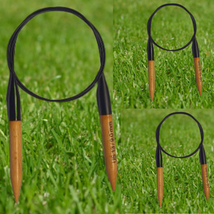 Aiguilles à tricoter circulaires en bois de qualité supérieure pour les marchés mondiaux. Embouts équilibrés, câble robuste, garantissent une demande récurrente des clients. - Product Image 3