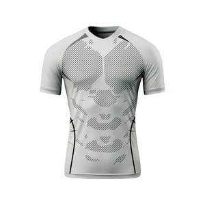 Logo personnalisé Manches complètes Protection contre les éruptions cutanées à séchage rapide Vêtements de sport de compression Matériel d'entraînement de gymnastique MMA Polyester/Spandex - Product Image 2