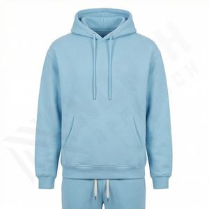 Survêtements pour hommes, haut et bas de jogging, vêtements décontractés, ensemble de survêtement, sweat-shirt, pantalon, ensemble de 2 pièces, tenue de sport, kit de fitness, couleur personnalisée - Product Image 1